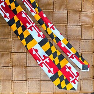 Men's Maryland Flag Tie